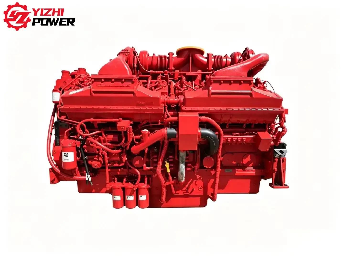 YiZhi Power Cummins QSK60 Engine Assembly front industrial diesel power unit