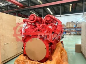 YiZhi Power Cummins QSK60 diesel engine rear view industrial generator part