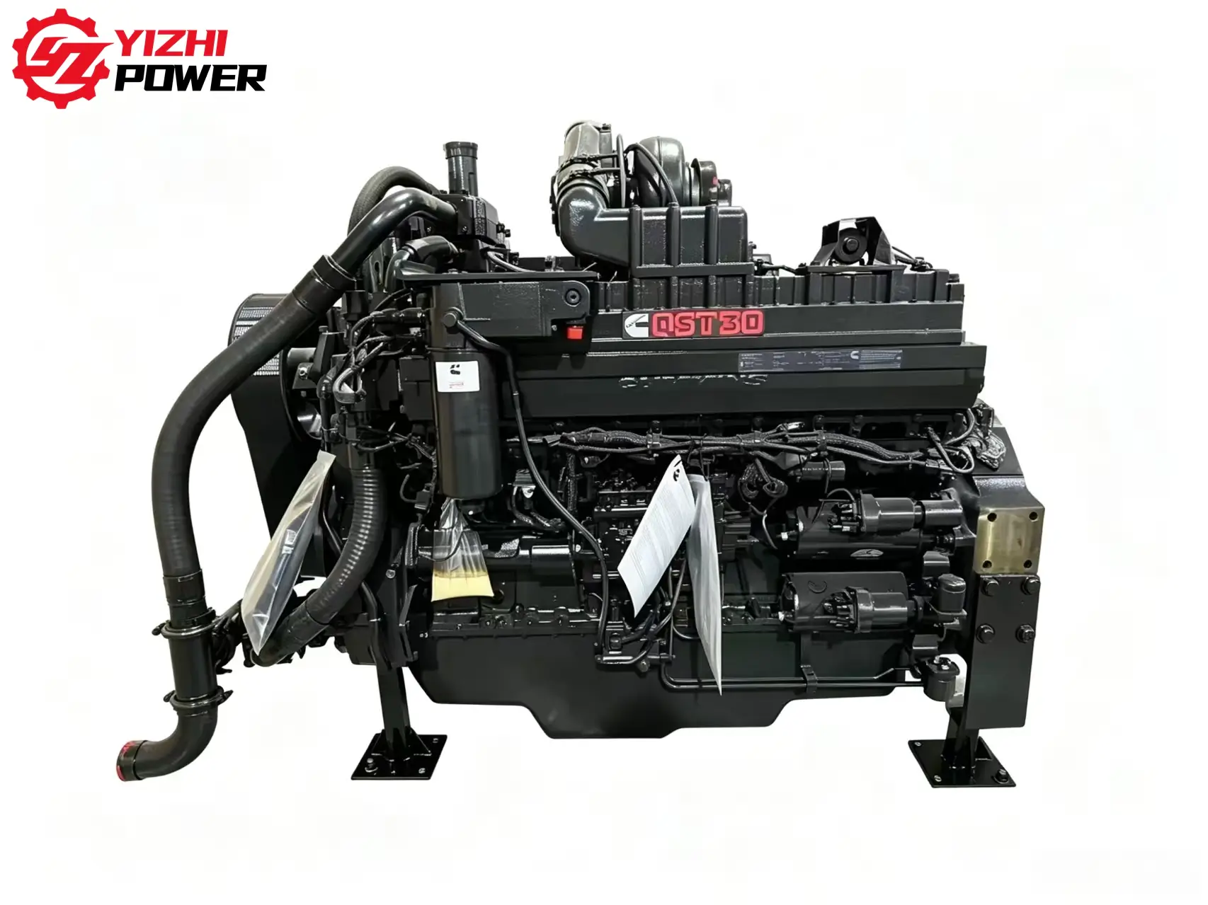 Brand new Cummins QST30 diesel engine assembly for industrial applications by YiZhi Power.