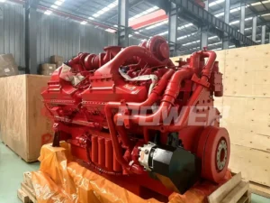 YiZhi Power QSK60 engine assembly stored in warehouse ready for shipping