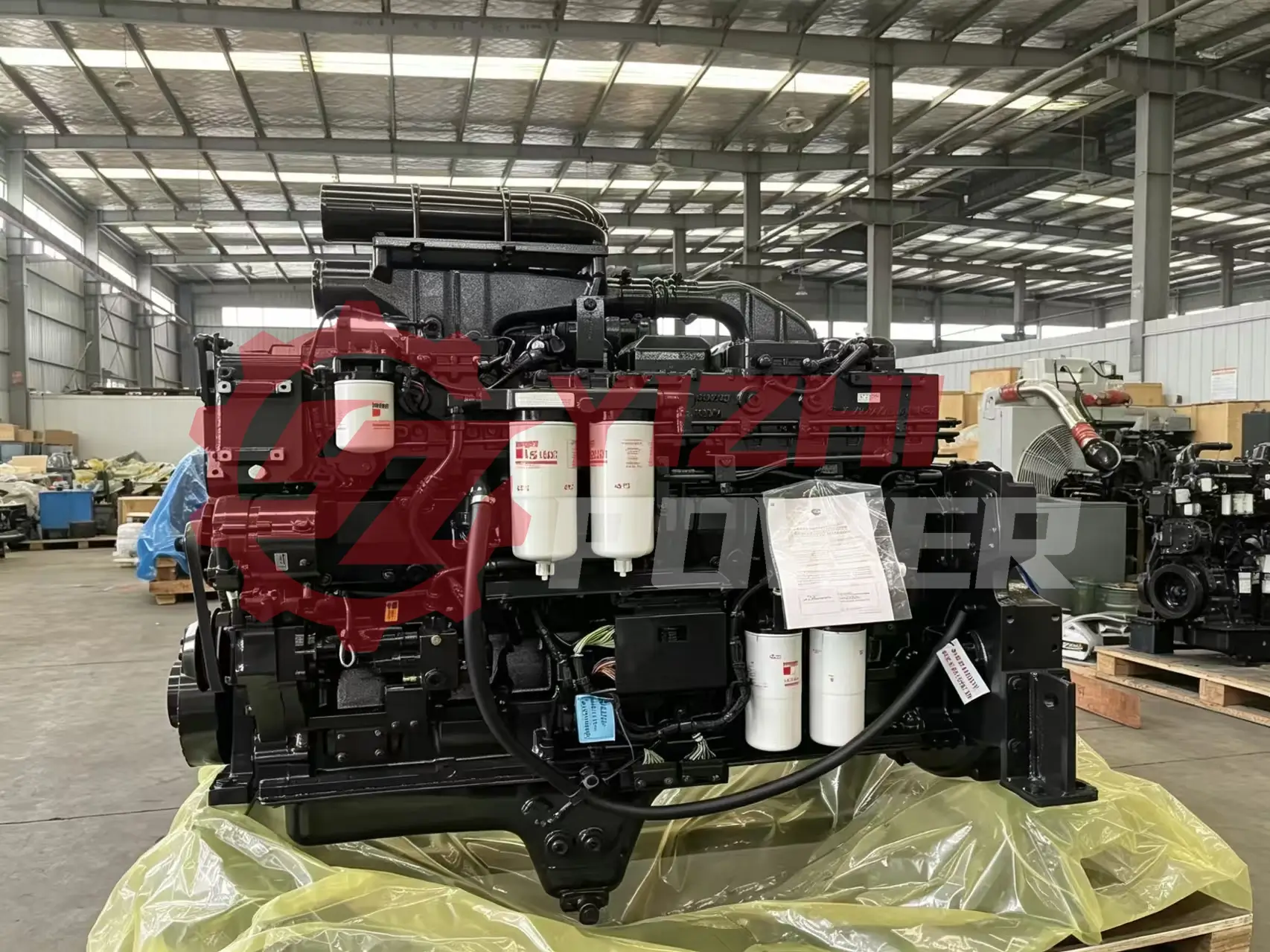 YiZhi Power QSK23 engine assembly in warehouse ready for global delivery