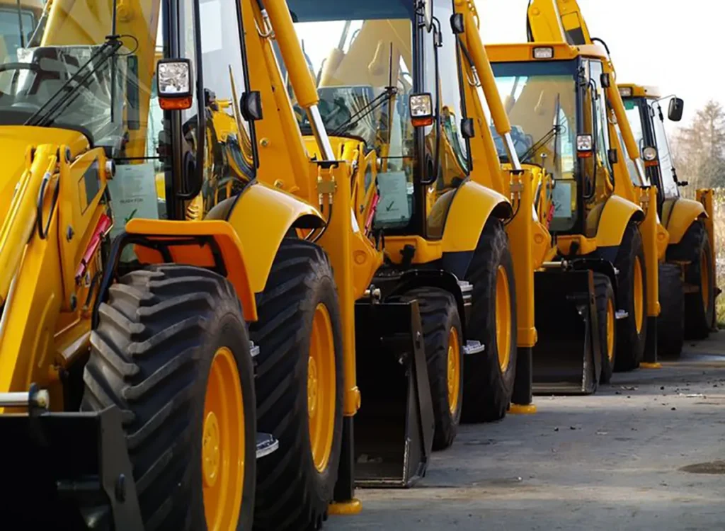 construction equipment engines used in backhoe loaders and heavy construction machinery