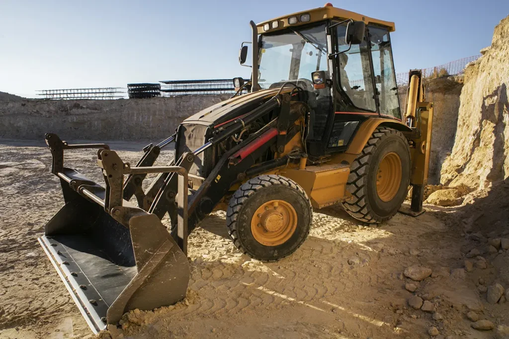 wheel loader engine used for heavy duty loading and construction work