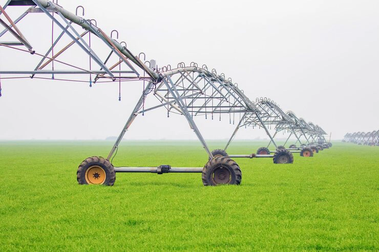 irrigation diesel engines supporting center pivot irrigation system in agriculture