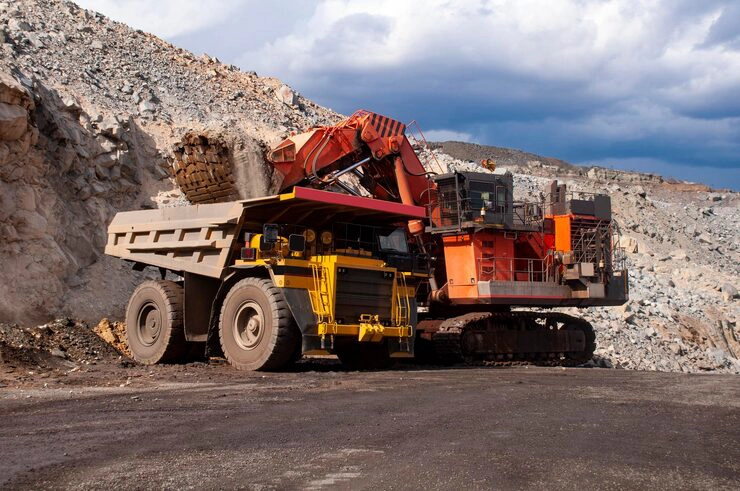 dump truck engine used in mining and heavy haul operations