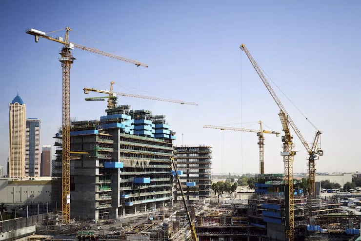 truck diesel engines used in construction site operations