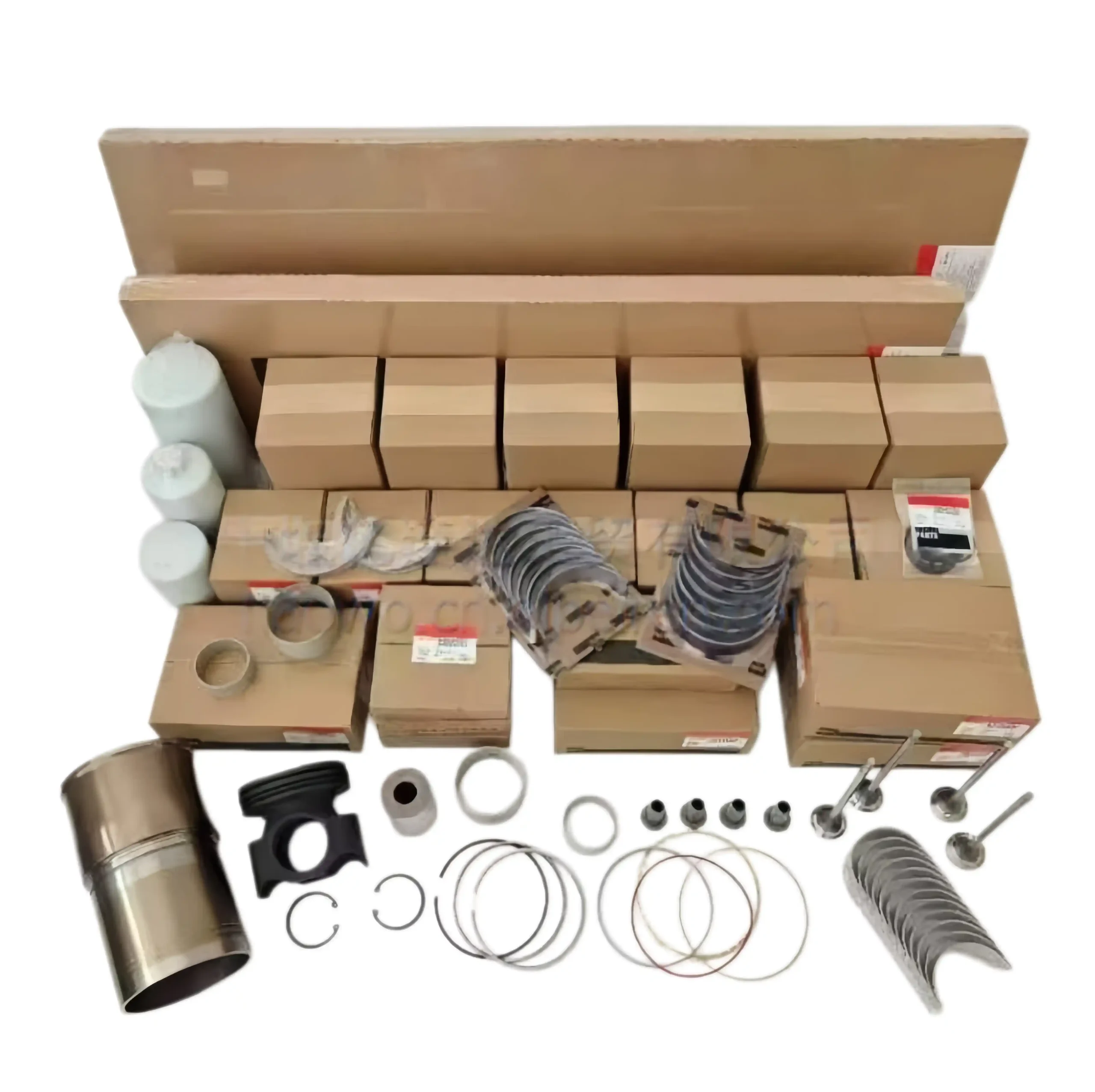 Complete Cummins ISX15 rebuild kit for engine overhaul including pistons and liners