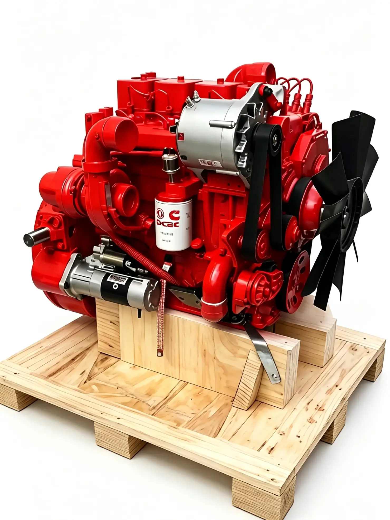 4BT Cummins engine front view for sale OEM condition