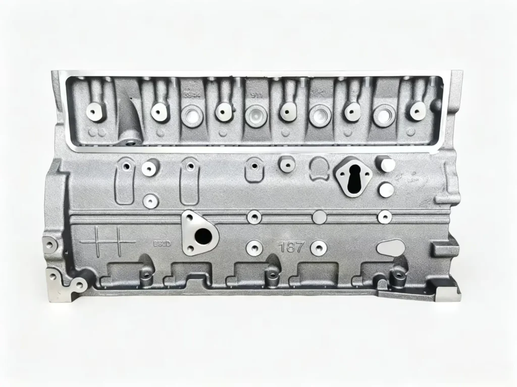 5.9 Cummins Cylinder Head front view showing OEM casting and combustion chamber surface