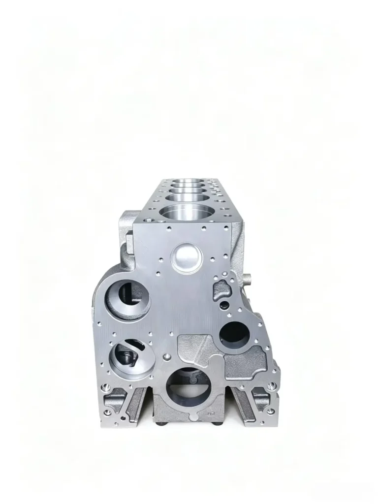 Cummins 6BT cylinder head left side view highlighting structure and machining details