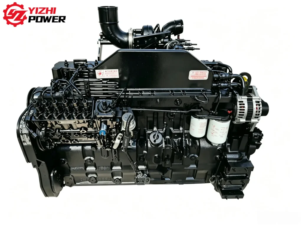 Brand new Cummins 6CT 8.3 diesel engine assembly with fuel injection pump and filters