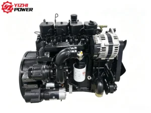 ชุดประกอบเครื่องยนต์ดีเซล Cummins 4BT แท้ พร้อมไดชาร์จกำลังสูงและมอเตอร์สตาร์ท