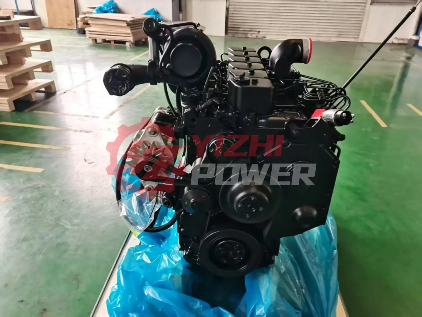 ชุดเครื่องยนต์กลไก Cummins 6BT ของ YiZhi Power พร้อมเทอร์โบชาร์จเจอร์ สำหรับการเปลี่ยนเครื่องยนต์ในรถบรรทุก