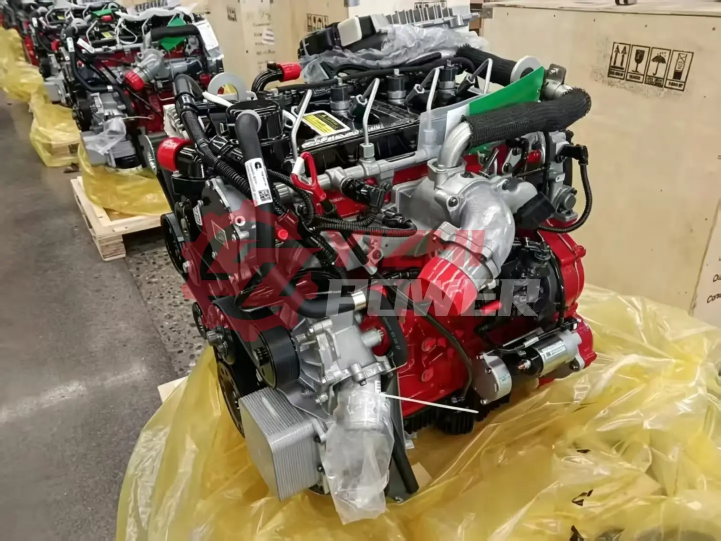 YiZhi Power Cummins ISF2.8 light truck engine assembly wholesale supply on export pallets