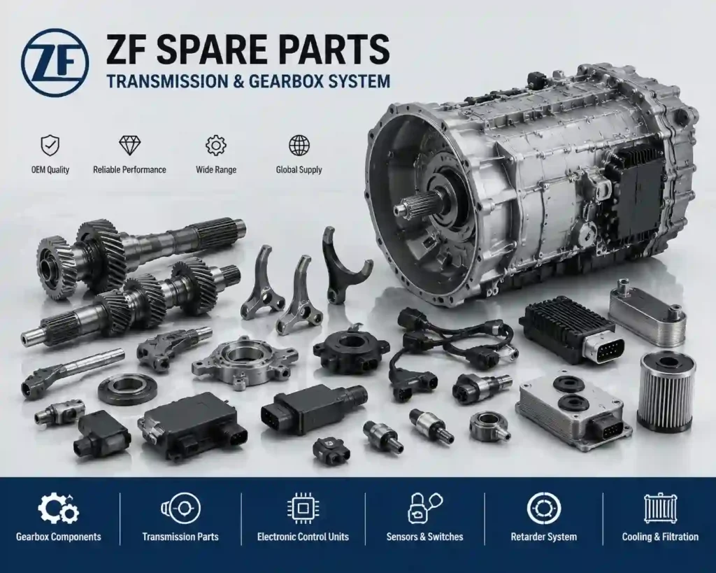 ZF spare parts transmission and gearbox system components OEM supplier YiZhi Power brand new parts catalog