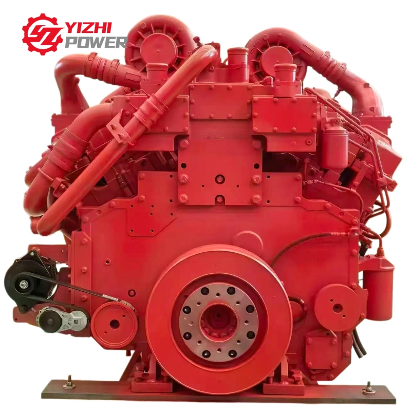 Genuine Cummins QSK60 diesel engine by YIZHI POWER, front view