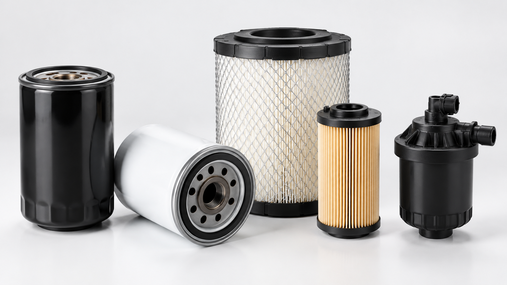 Cummins filters guide showing oil, fuel, and air filter types by YIZHI POWER